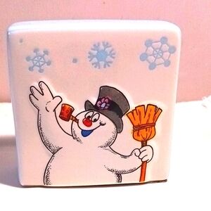 Rae Dunn ☃️ Frosty The Snowman Ceramic Tabletop Decor ☃️❄️☃️❄️